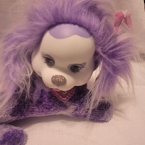 Lavender Plush Stuffed Animal with Glitter Nose